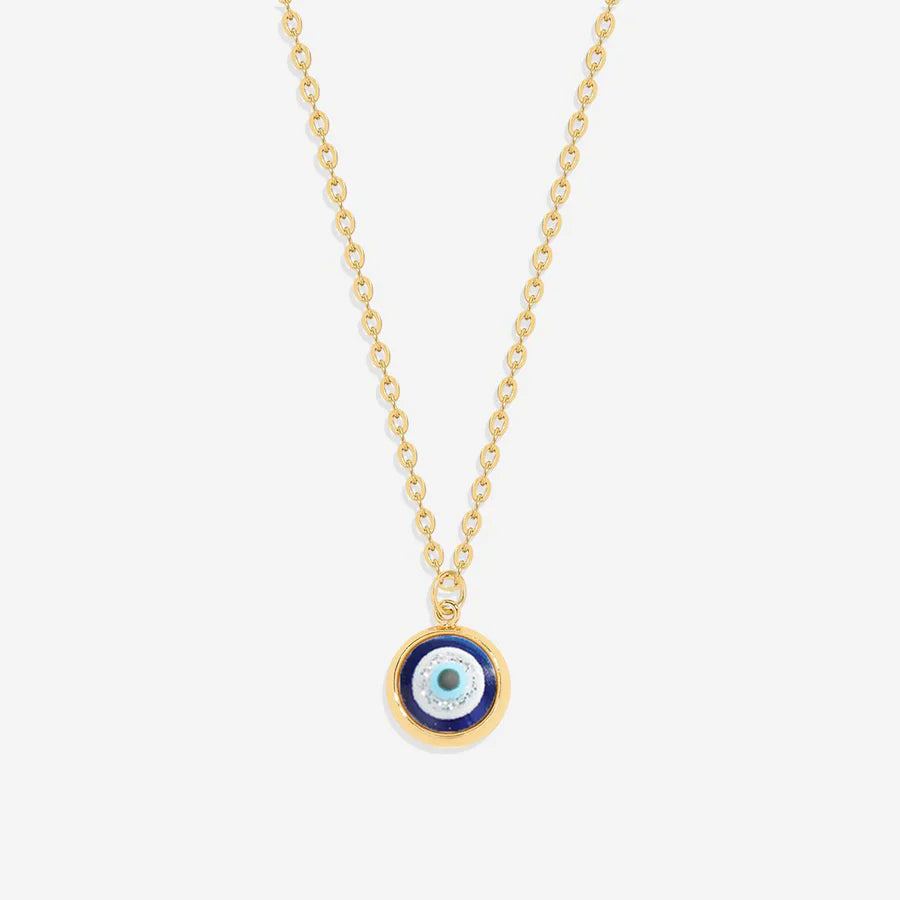 Dainty Boho Evil Eye Charm Necklace