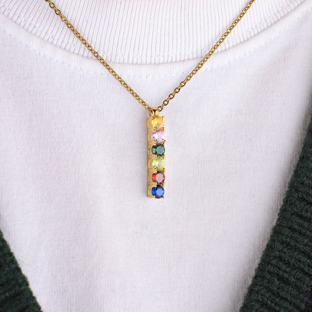 Family Birthstone Necklace