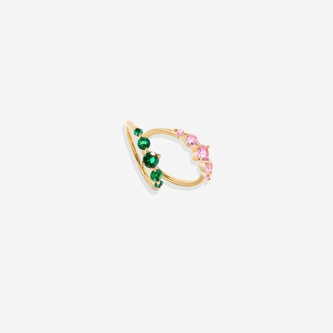 Five Stone Birthstone Statement Ring