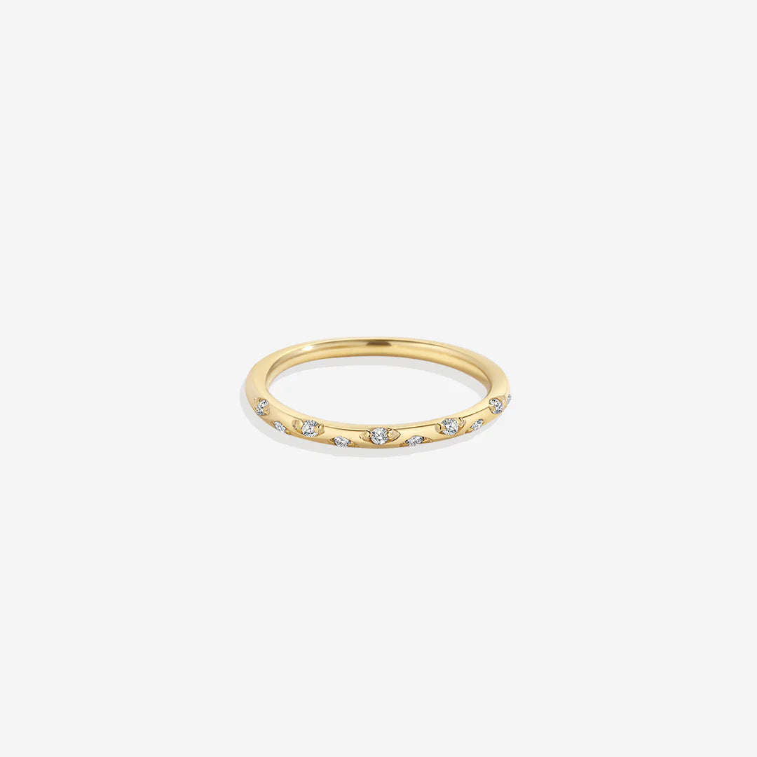 Dainty Birthstone Constellation Band