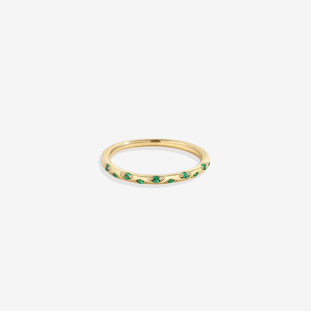 Dainty Birthstone Constellation Band