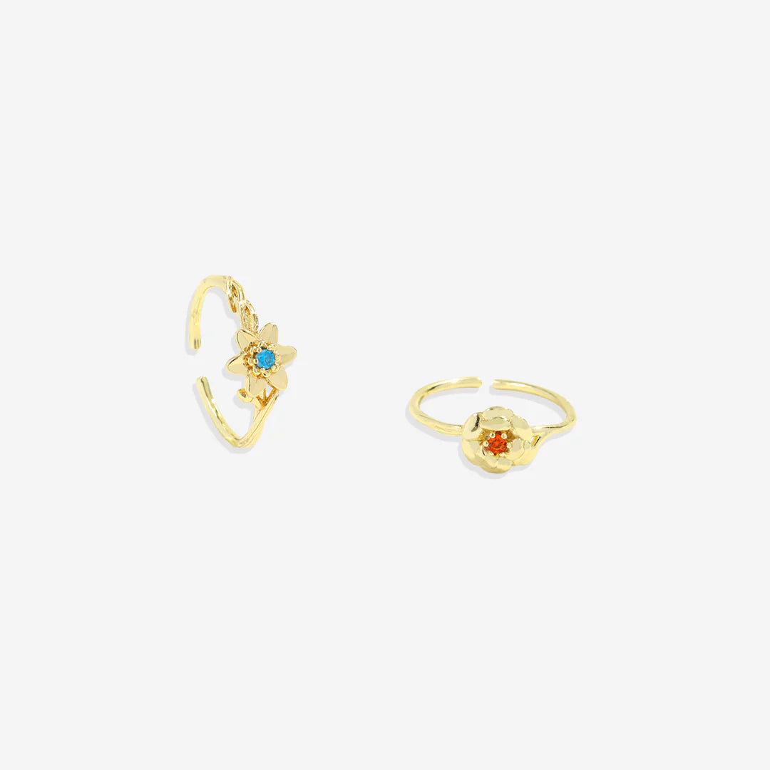 Dainty Gold Birth Flower Ring