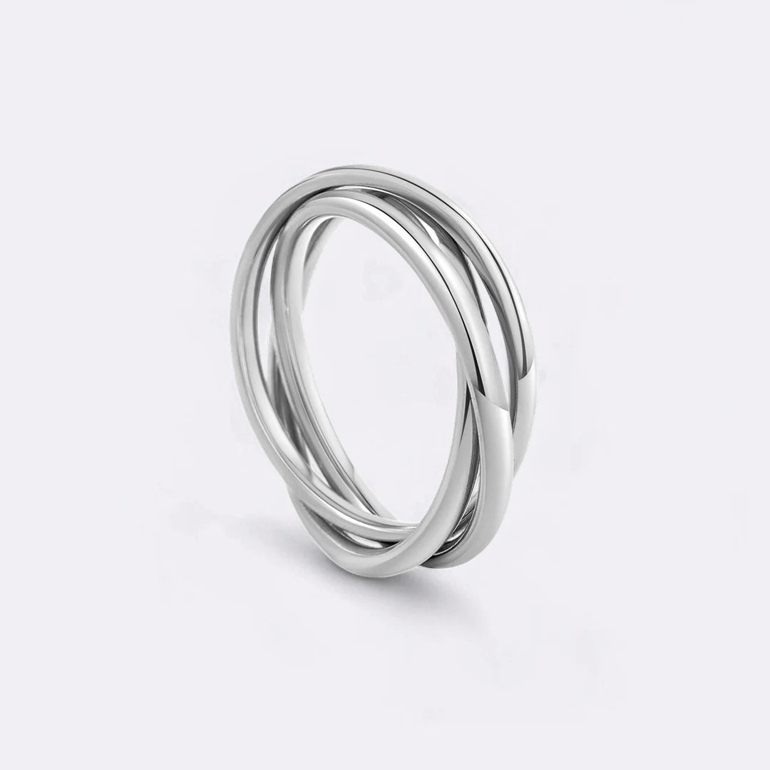 Dainty Interlocking Fidget Ring