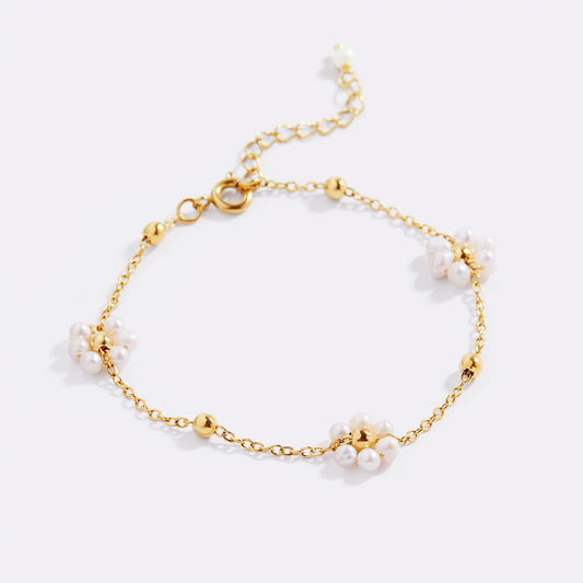 Marguerite Pearl Bracelet