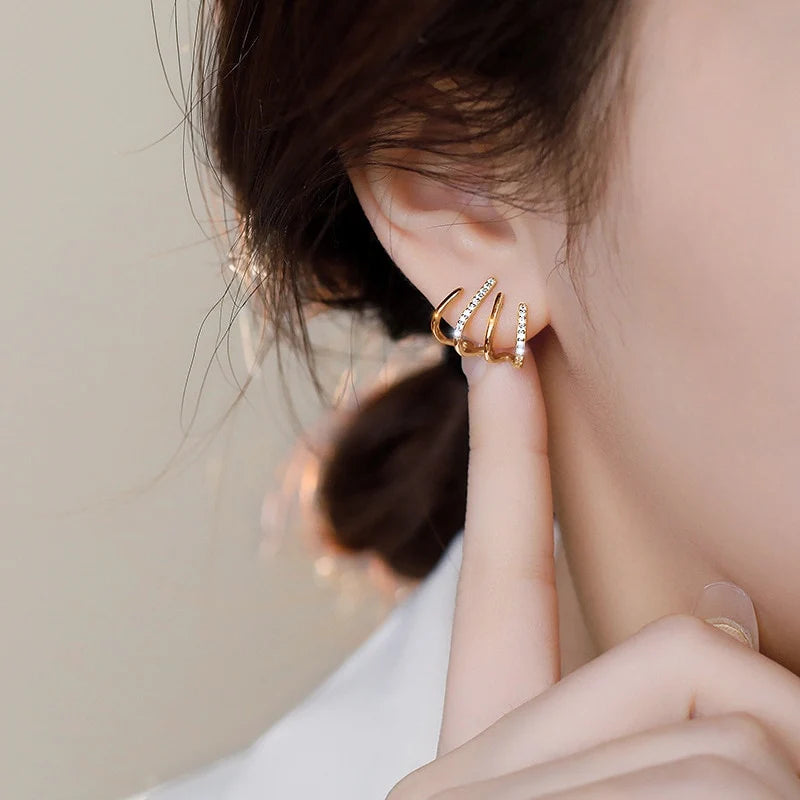 Claw Stud Wrap Earrings