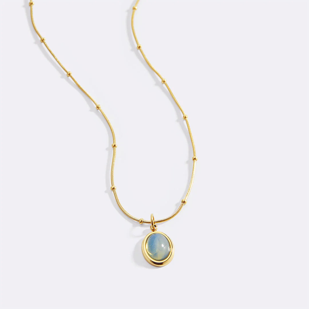 Aquamarine Gemstone Necklace