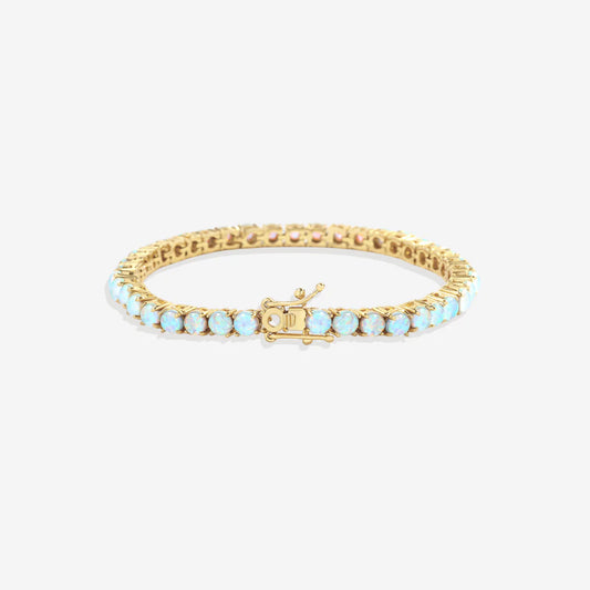 Blue Opal Tennis Bracelet