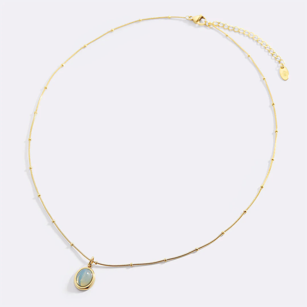 Aquamarine Gemstone Necklace