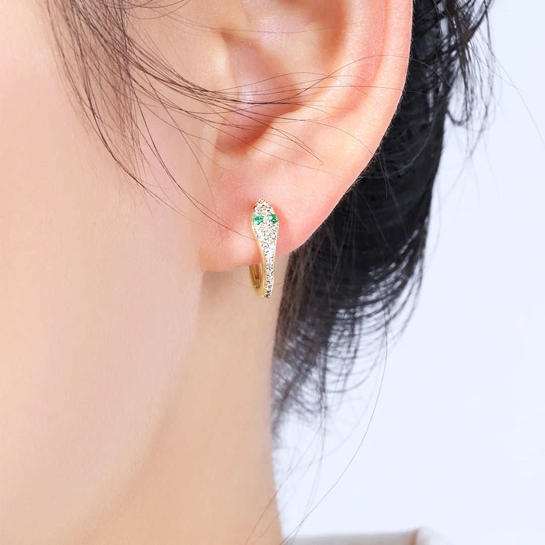 Snake Huggie Earrings